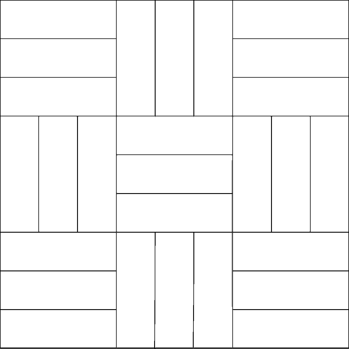 Pattern 162, Bambury Cross barn quilt pattern thumbnail